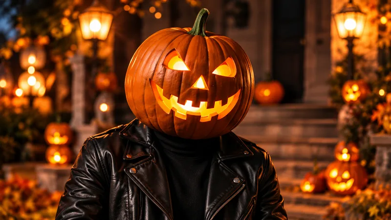 Pumpkin Head: the face is the costume